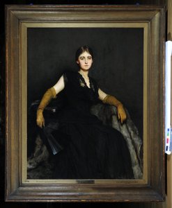 Entranced, oder Dame in Schwarz von Hubert von Herkomer