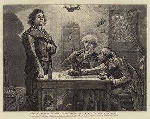 Dreiundneunzig, Danton, Robespierre und Marat im Weinkeller von Hubert von Herkomer