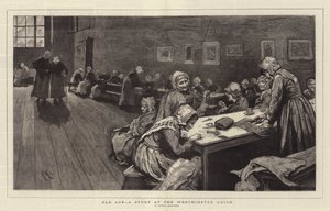 Das Alter, eine Studie im Westminster Union von Hubert von Herkomer