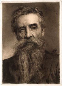 Porträt eines Mannes mit ergrautem Bart von Hubert von Herkomer