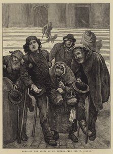 Rom, auf den Stufen von St. Peter
