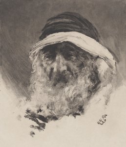 Studie eines arabischen Kopfes, 1895 von Hubert von Herkomer