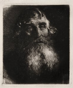 Studie eines alten Mannes Kopf von Hubert von Herkomer