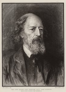 Der verstorbene Alfred Lord Tennyson, DCL, Poet Laureate von Hubert von Herkomer