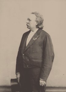 Porträt des Organisten und Komponisten Edmund Kretschmer 1830-1908