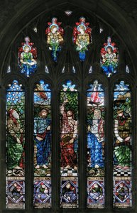 Langport, Allerheiligen, Abraham, Hiob, David, Moses & Salomo, 1879 von Hugh Arthur Kennedy