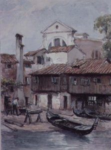 Werft in der Nähe der Kirche San Trovaso, Venedig von Hugh Carter