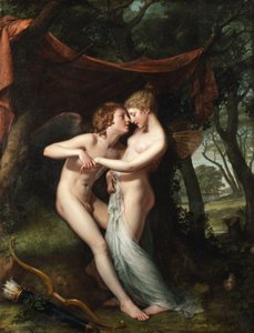 Cupido und Psyche im Hochzeitsgemach von Hugh Douglas Hamilton