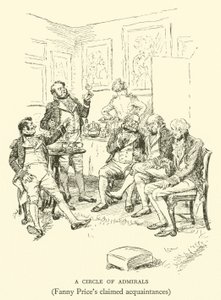 Ein Kreis von Admiralen, Fanny Prices angebliche Bekannte (Gravur) von Hugh Thomson