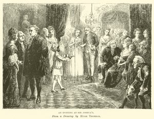 Ein Abend bei Sir Joshua von Hugh Thomson