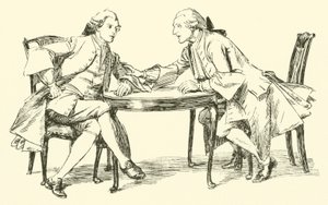 Gespräch (Gravur) von Hugh Thomson