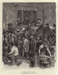 Auktion in Covent Garden von Hugh Thomson