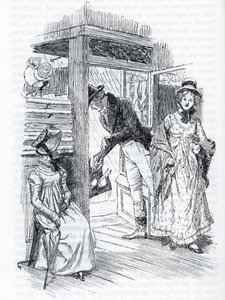 "Emma erklärt, dass sie die Hochzeit von Miss Taylor und Mr. Weston arrangiert hat" (Illustration) von Hugh Thomson