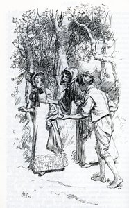 Harriet, von Zigeunern angegriffen (Illustration)
