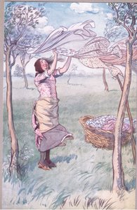 "Ich wasche, wringe... und mache alles selbst", Illustration aus 