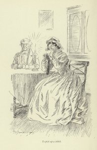 Illustration für Amos Barton von George Eliot von Hugh Thomson