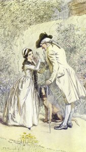 Illustration für Mr. Gilfils Liebesgeschichte von George Eliot von Hugh Thomson