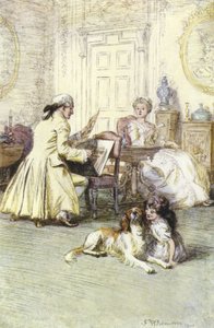 Illustration für Mr. Gilfils Liebesgeschichte von George Eliot von Hugh Thomson