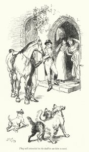 Illustration für Northanger Abbey von Jane Austen von Hugh Thomson