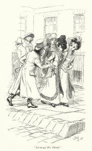 Illustration für Northanger Abbey von Jane Austen von Hugh Thomson