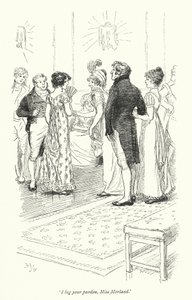 Illustration für Northanger Abbey von Jane Austen von Hugh Thomson
