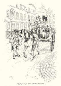 Illustration für Northanger Abbey von Jane Austen von Hugh Thomson