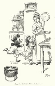 Illustration für Northanger Abbey von Jane Austen (Lithografie) von Hugh Thomson