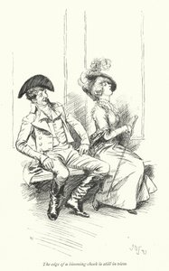 Illustration für Northanger Abbey von Jane Austen (Lithografie) von Hugh Thomson