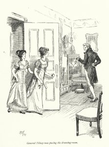 Illustration für Northanger Abbey von Jane Austen (Lithografie) von Hugh Thomson
