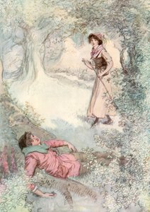 Illustration zu Shakespeares Wie es euch gefällt von Hugh Thomson