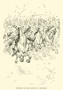 Vom Pferd geschlagen durch einen Ziegelstein von Hugh Thomson