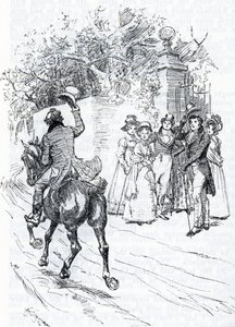 "Mr Perry zu Pferd" (Illustration) von Hugh Thomson