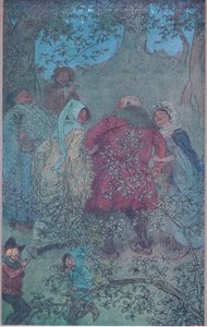 Nun, guter Sir John, wie leben Ihre Windsor-Frauen, Illustration aus Die lustigen Weiber von Windsor, 1910 von Hugh Thomson
