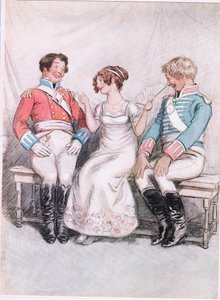 Phoebe: "Sobald Sie eine Dame mit einer hübschen Nase sehen, können Sie nicht anders, als zu sagen, dass Sie sie verehren". (Lithografie) von Hugh Thomson