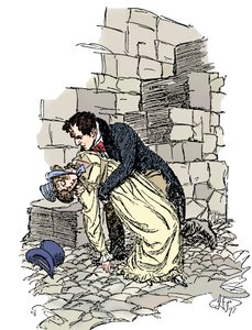 Szene aus Jane Austens Überredung, 1897 von Hugh Thomson