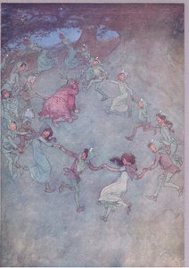 Dann lasst sie ihn alle umkreisen, Illustration aus Die lustigen Weiber von Windsor, 1910