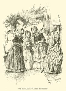 Wir sprachen eifrig miteinander (Gravur) von Hugh Thomson
