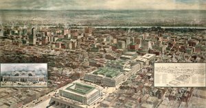 Pennsylvania Station, 7th Avenue und 32nd Street, New York City, graviert von Ketterlinus, 1910 von Hughson Frederick Hawley