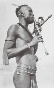 Zentralafrikanischer Njambara (s/w Foto) von Hugo Adolf Bernatzik