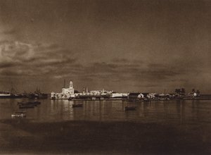 Mexiko: Panorama des Hafens von Vera Cruz mit Schloss San Juan von Hugo Brehme