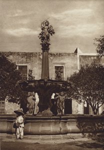 Mexiko: Puebla, Brunnen von San Miguel von Hugo Brehme