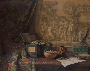 Stillleben mit Parisurteil von Hugo Charlemont
