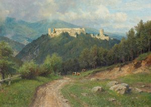Die Ruine Starhemberg im Piestingtal von Hugo Darnaut