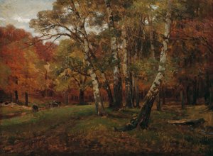 Landschaft mit Birken von Hugo Darnaut
