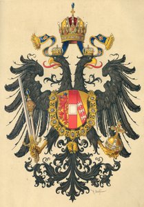 Kleines Wappen des Kaiserreichs Österreich, 1890 von Hugo Gerard Strohl