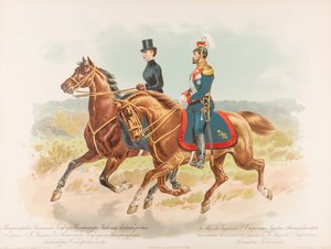 Reiterporträt von Nikolaus II. von Russland