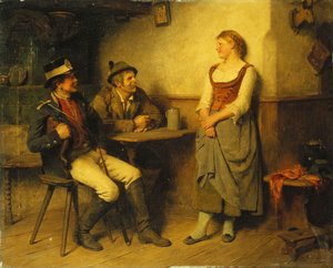 Ein Gespräch in der Taverne, 1891 von Hugo Kauffmann