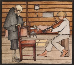 Der Tod hört zu von Hugo Simberg