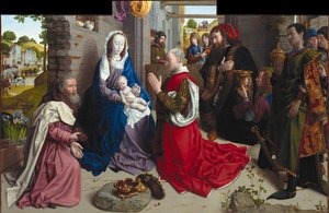 Die Anbetung der Könige Monforte Altar, ca. 1470 von Hugo van der Goes