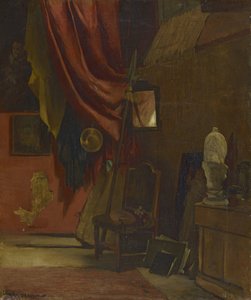 Im Atelier von Hugo von Habermann